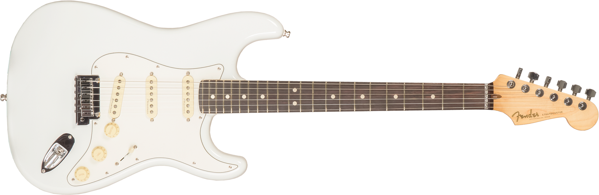 Fender Custom Shop Jeff Beck Strat 3s Trem Rw #xn17088 - Nos Olympic White - Guitare Électrique Forme Str - Main picture