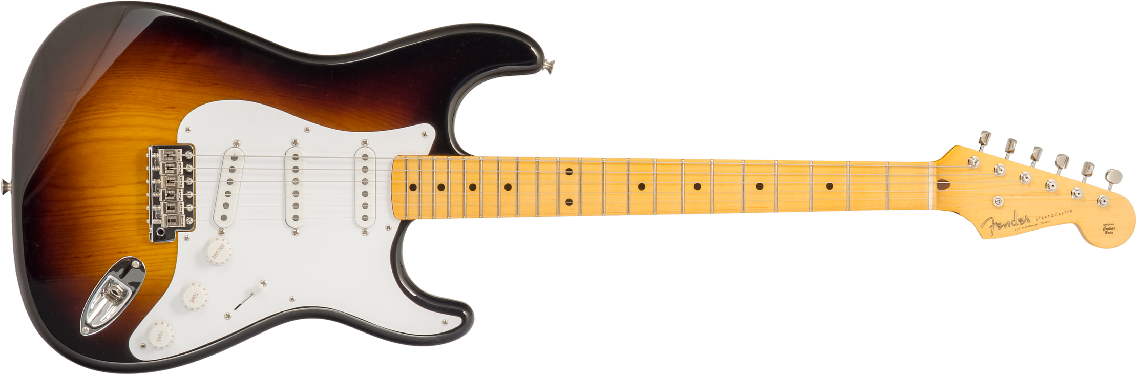 Fender Custom Shop Strat 1954 70th Anniv. 3s Trem Mn #xn4558 - Nos Wide Fade 2-color Sunburst - Guitare Électrique Forme Str - Main picture