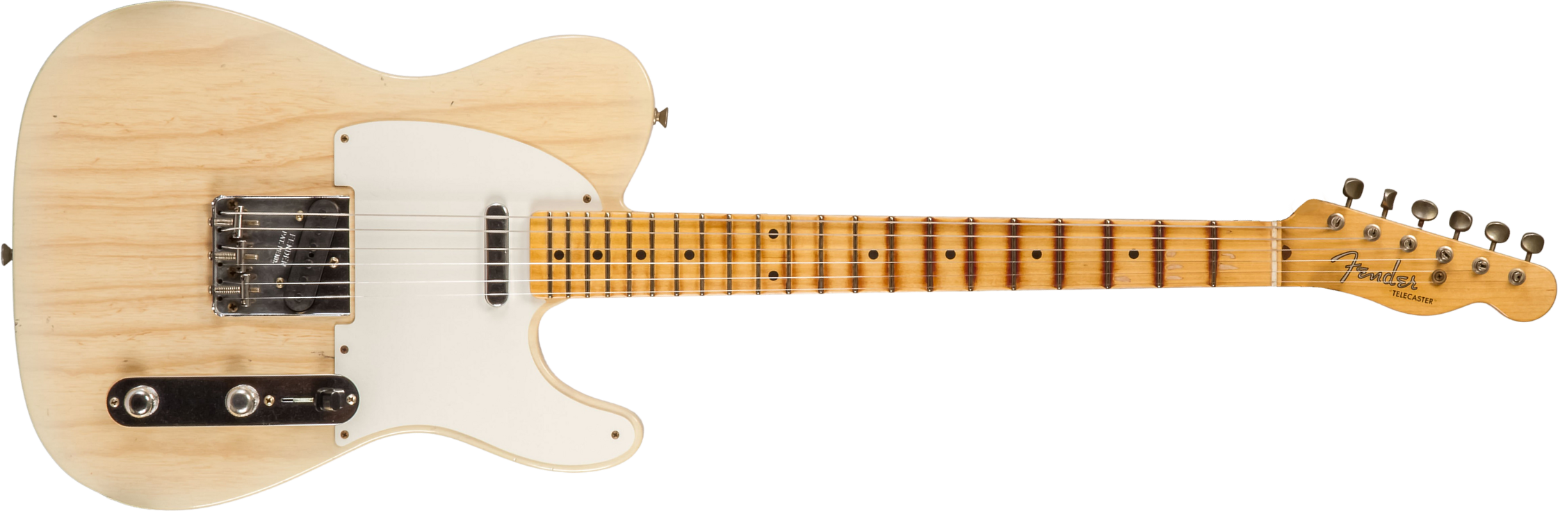 Fender Custom Shop Tele 1955 2s Ht Mn #cz580065 - Journeyman Relic Natural Blonde - Guitare Électrique Forme Str - Main picture