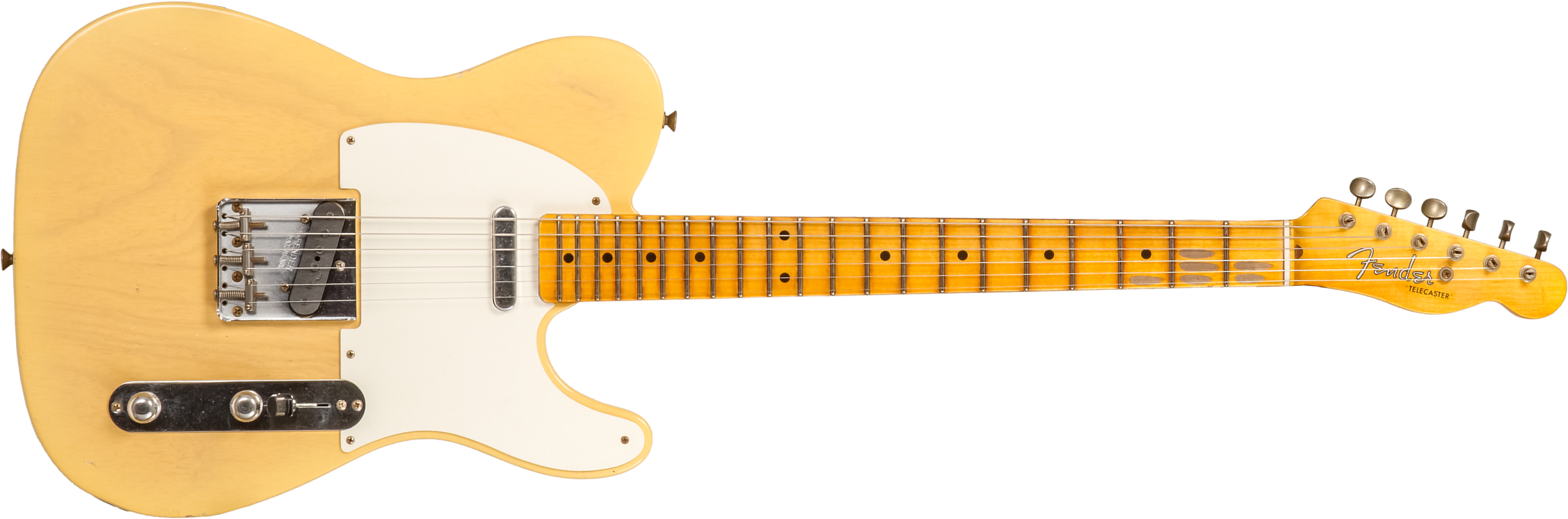 Fender Custom Shop Tele 1955 Ltd 2s Ht Mn #cz579629 - Journeyman Relic Natural Blonde - Guitare Électrique Forme Tel - Main picture