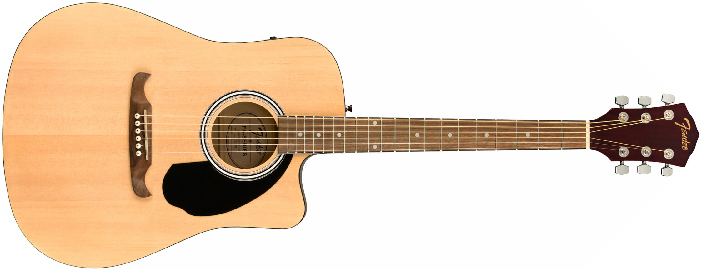 Fender Fa-125ce Dreadnought Alternative Epicea Acajou Wal - Natural - Guitare Acoustique - Main picture