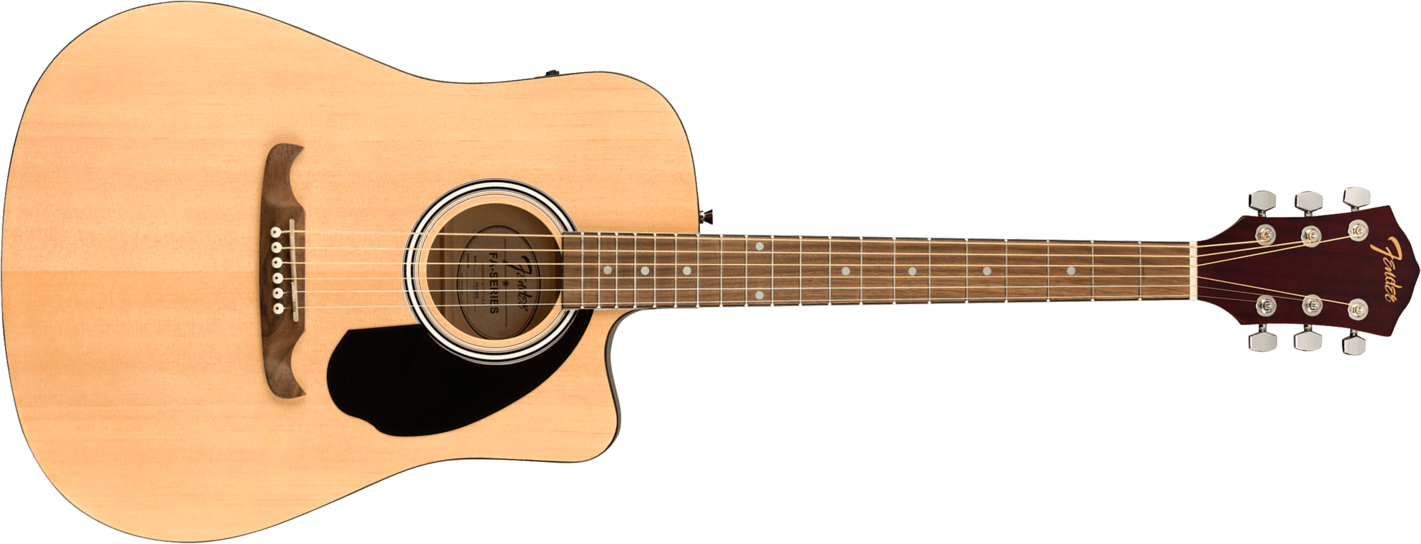 Fender Fa125ce Alternative Dreadnought Cw Epicea Acajou Wal - Natural - Guitare Folk - Main picture