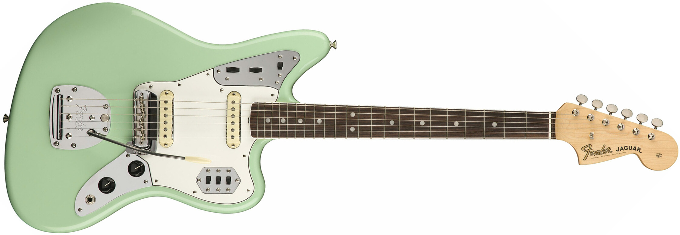 Fender Jaguar '60s American Original Usa Ss Rw - Surf Green - Guitare Électrique RÉtro Rock - Main picture