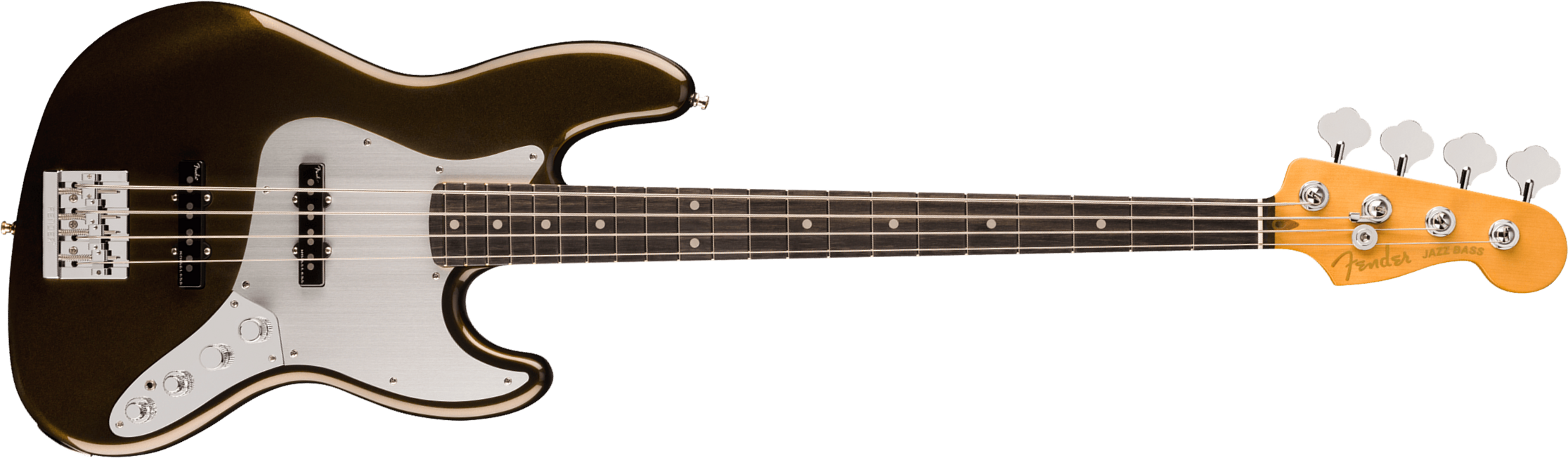 Fender Jazz Bass American Ultra Ii Usa Active Eb - Texas Tea - Basse Électrique Solid Body - Main picture