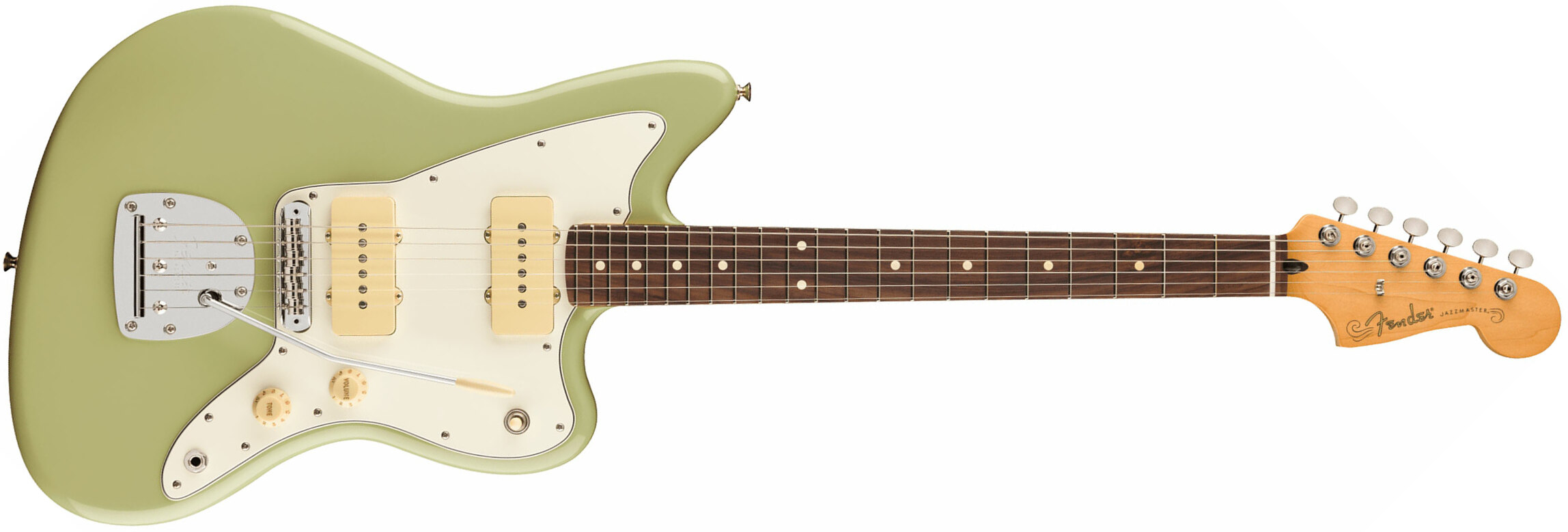 Fender Jazzmaster Player Ii Mex 2s Trem Rw - Birch Green - Guitare Électrique RÉtro Rock - Main picture