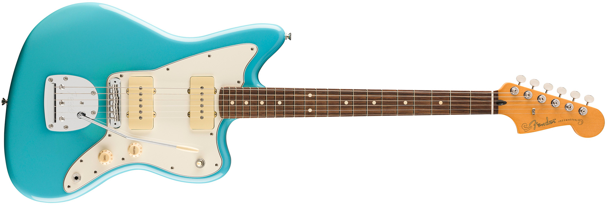 Fender Jazzmaster Player Ii Mex 2s Trem Rw - Aquatone Blue - Guitare Électrique RÉtro Rock - Main picture