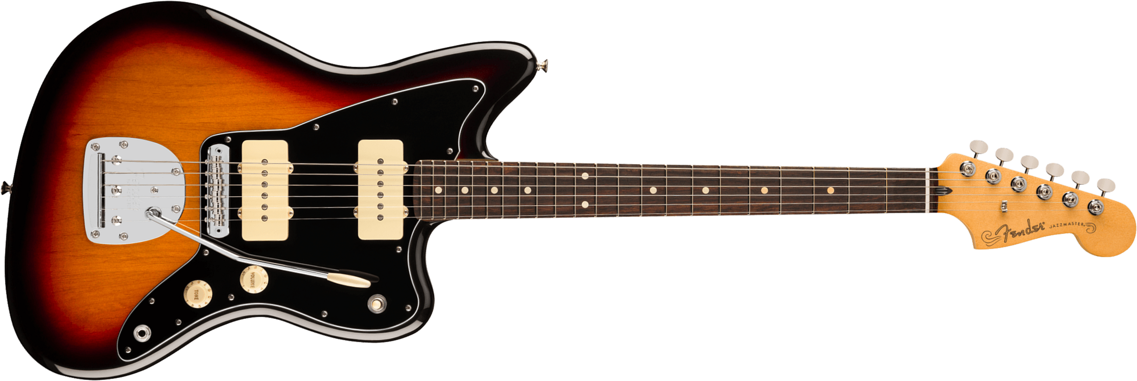 Fender Jazzmaster Player Ii Mex 2s Trem Rw - 3-color Sunburst - Guitare Électrique RÉtro Rock - Main picture