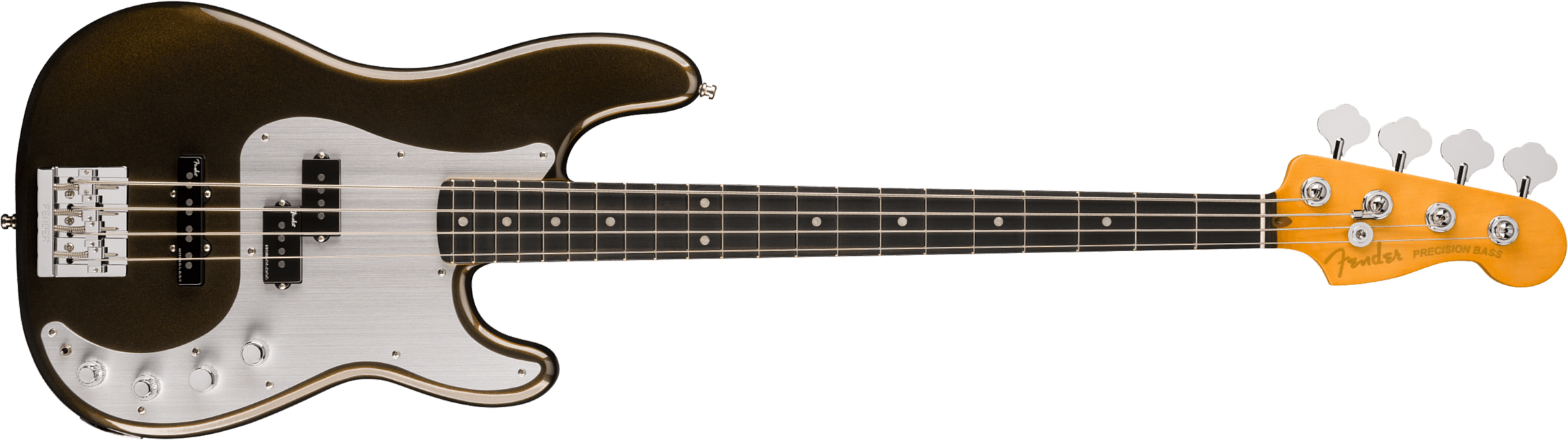 Fender Precision Bass American Ultra Ii Usa Active Eb - Texas Tea - Basse Électrique Solid Body - Main picture