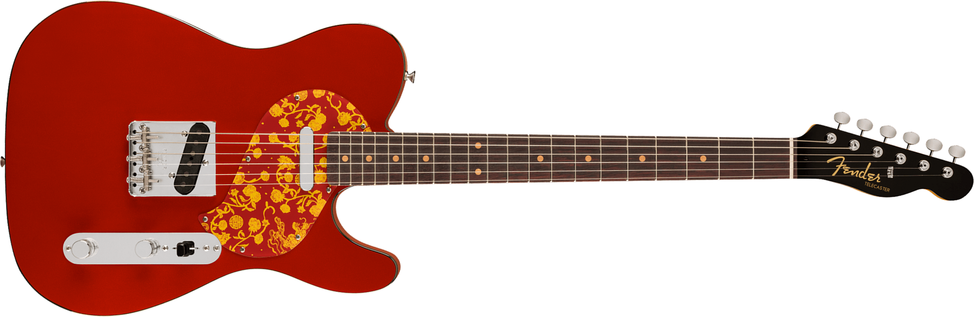 Fender Rafael Saadiq Tele Ltd Signature Usa 2s Ht Rw - Dark Metallic Red - Guitare Électrique Signature - Main picture