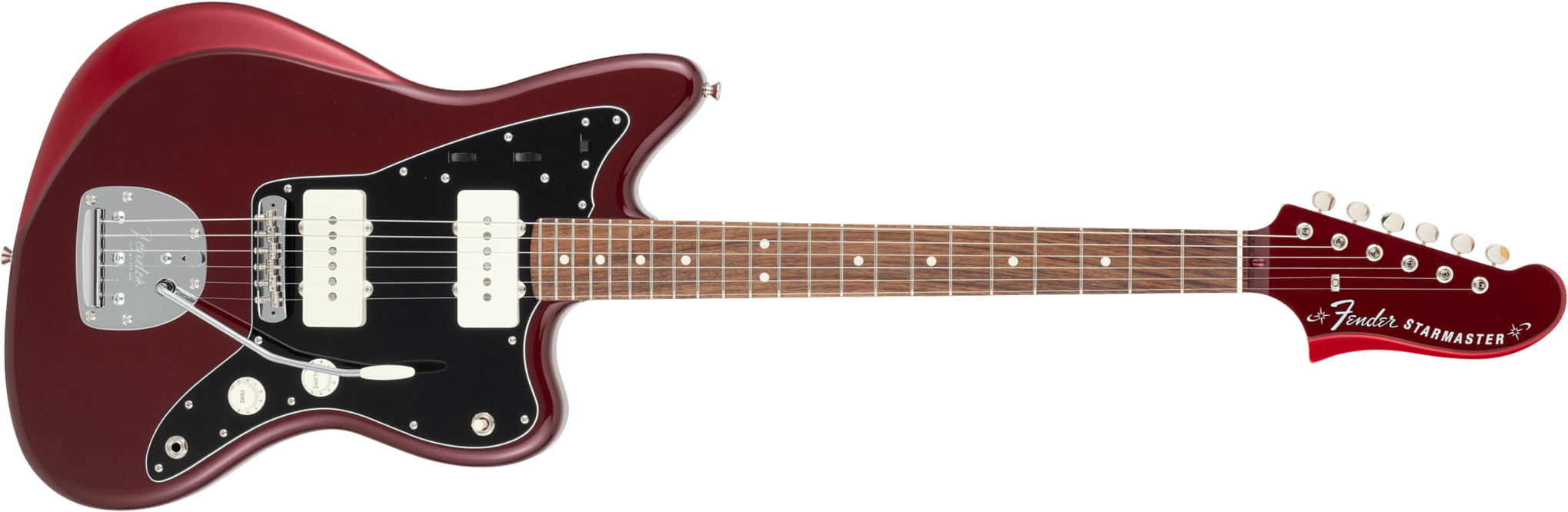 Fender Starmaster Mij Ltd Jap 2s Trem Rw - Candy Apple Red - Guitare Électrique RÉtro Rock - Main picture