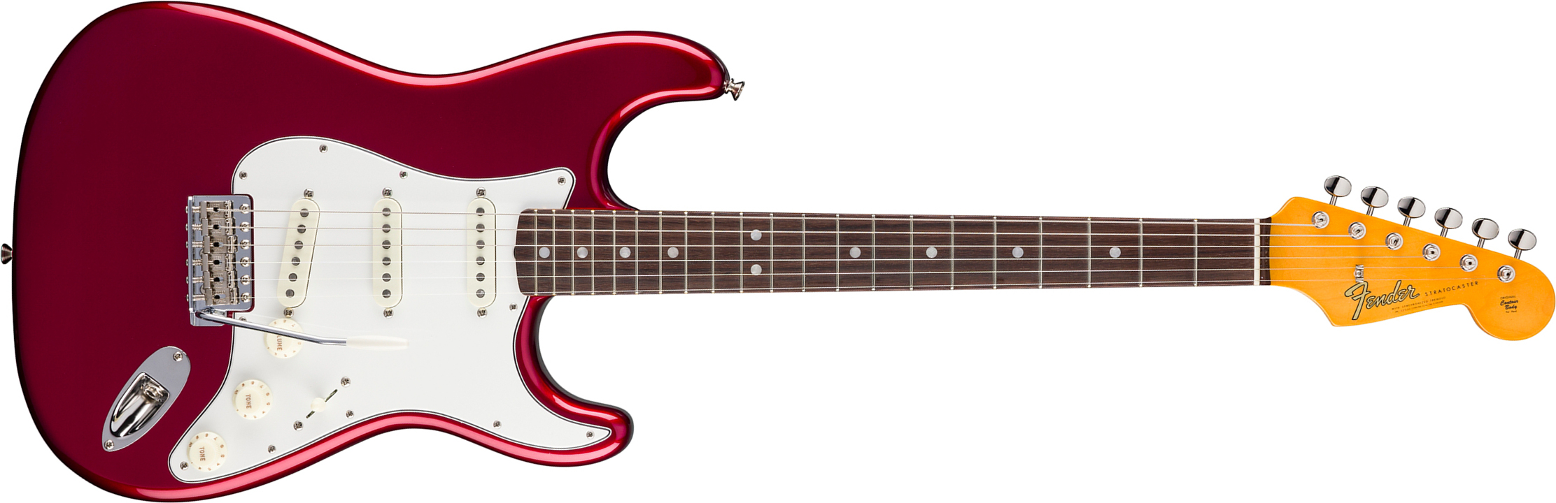 Fender Strat 1965 American Vintage Ii Usa 3s Trem Rw - Candy Apple Red - Guitare Électrique Forme Str - Main picture