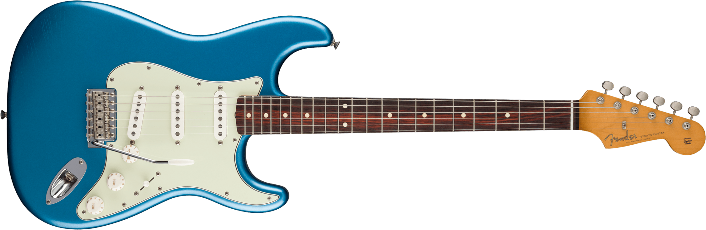 Fender Strat 60s Road Worn Vintera 2 Ltd Mex 3s Trem Rw - Lake Placid Blue - Guitare Électrique Forme Str - Main picture