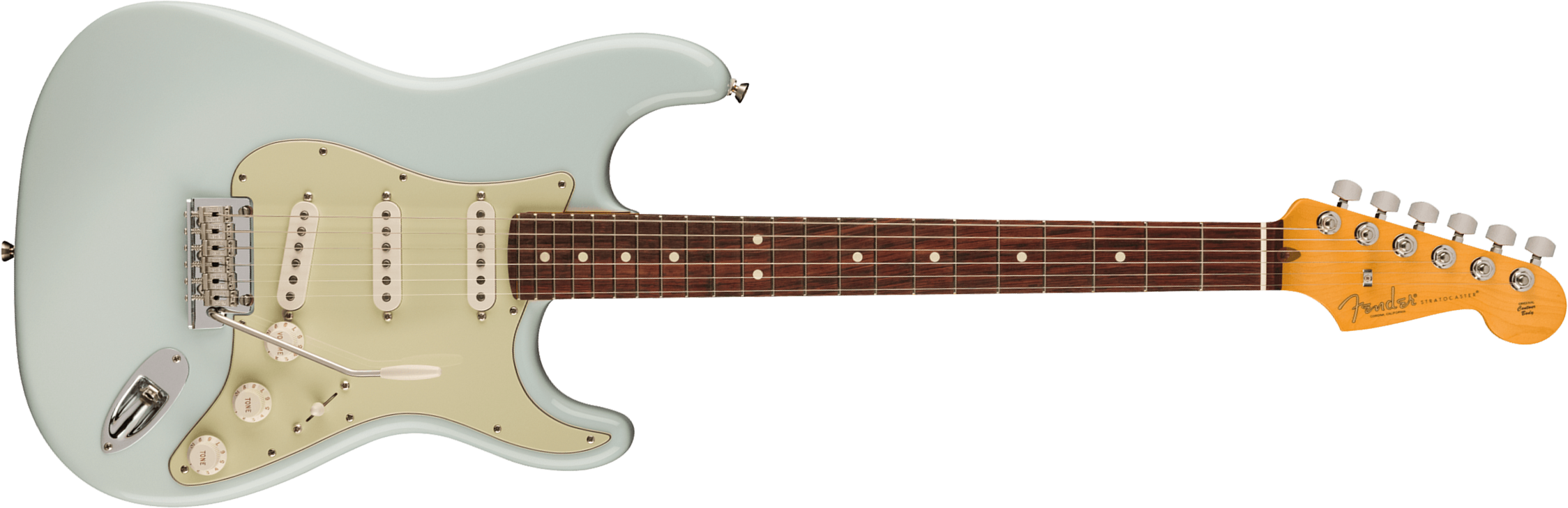 Fender Strat American Pro Ii Usa 3s Trem Rw - Sonic Blue - Guitare Électrique Forme Str - Main picture