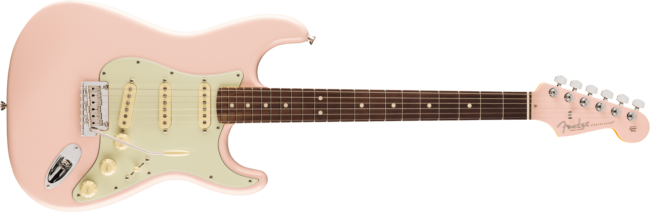 Fender Strat American Professional Ii Ltd Usa 3s Trem Rw - Shell Pink - Guitare Électrique Forme Str - Main picture