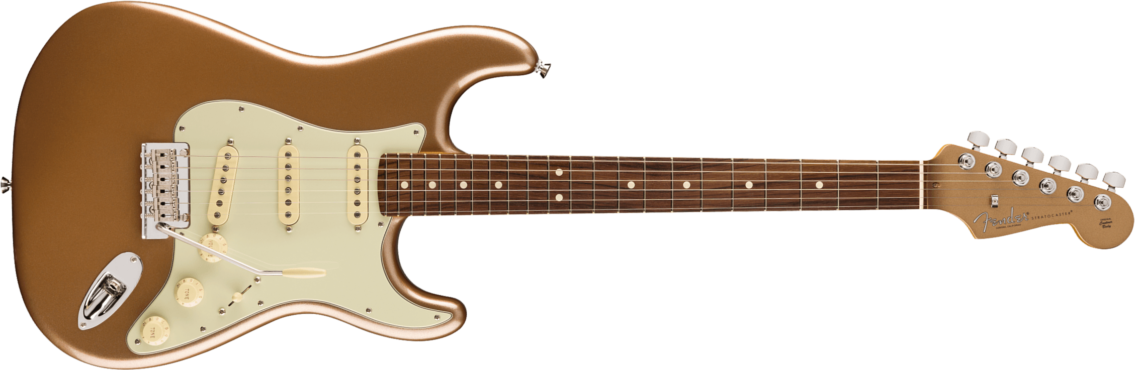 Fender Strat American Professional Ii Ltd Usa 3s Trem Rw - Firemist Gold Metallic - Guitare Électrique Forme Str - Main picture