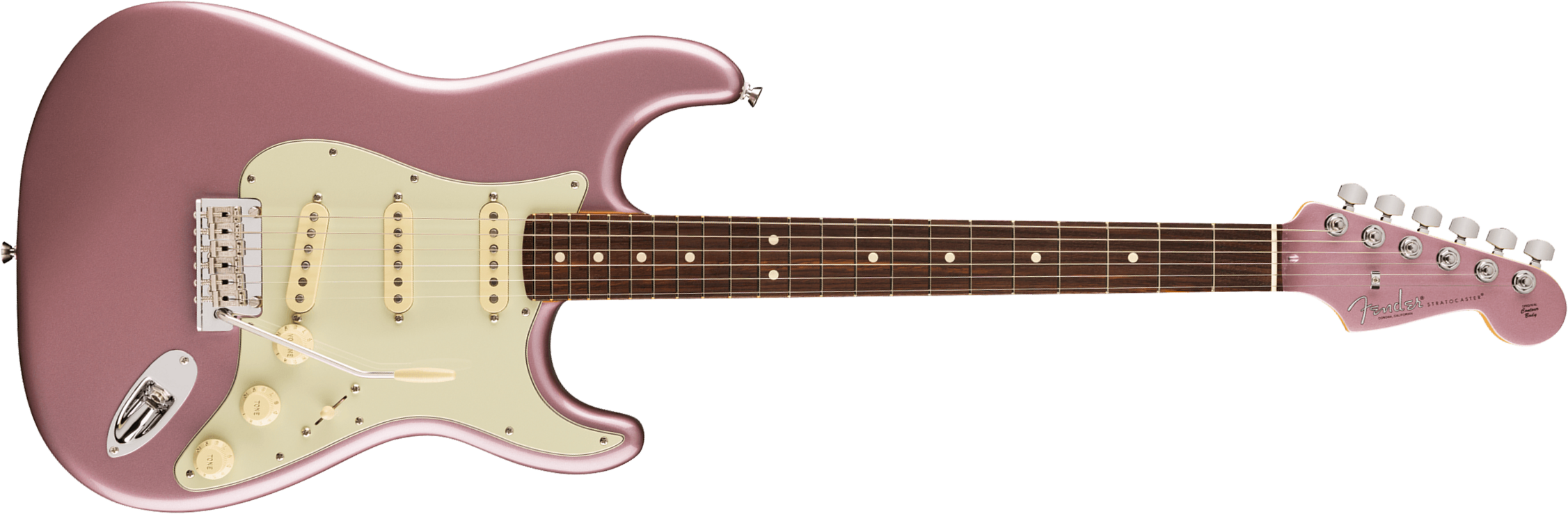 Fender Strat American Professional Ii Ltd Usa 3s Trem Rw - Burgundy Mist Metallic - Guitare Électrique Forme Str - Main picture