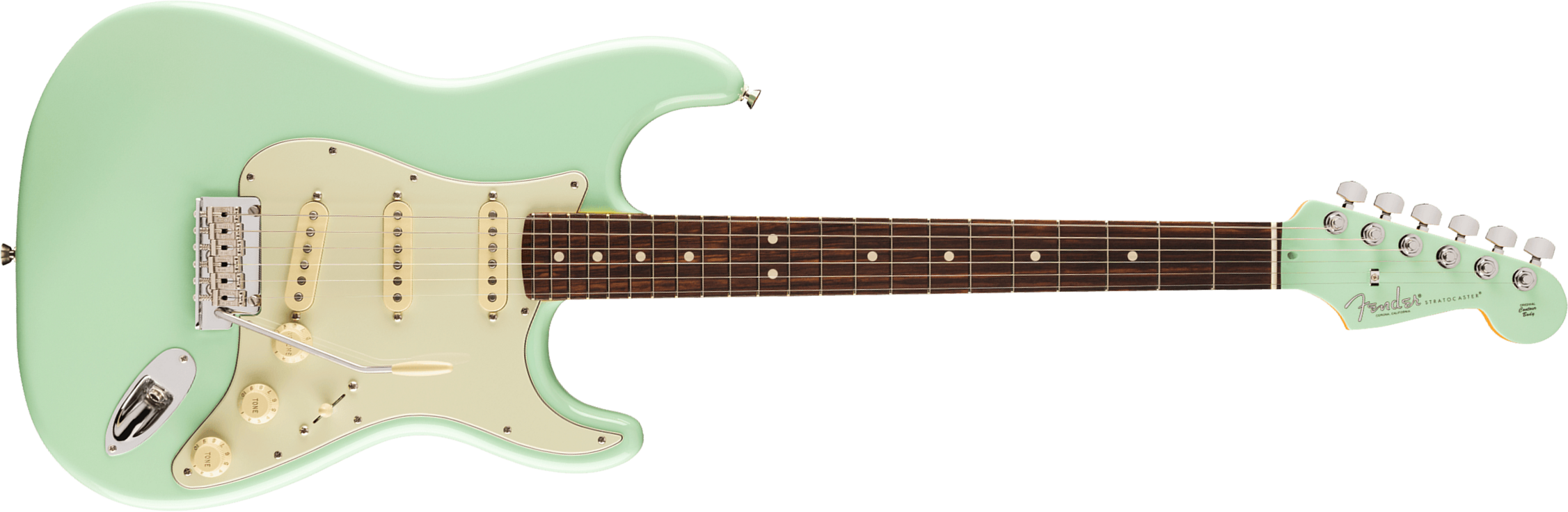 Fender Strat American Professional Ii Ltd Usa 3s Trem Rw - Surf Green - Guitare Électrique Forme Str - Main picture