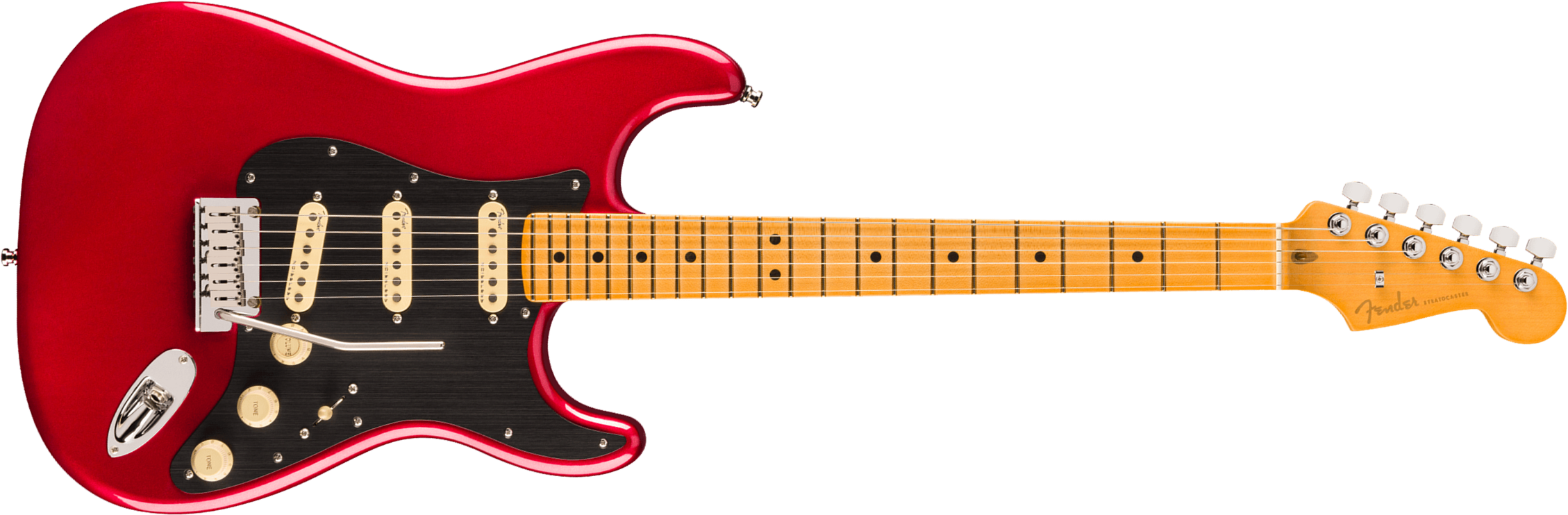 Fender Strat American Ultra Ii Usa Trem 3s Mn - Sinister Red - Guitare Électrique Forme Str - Main picture