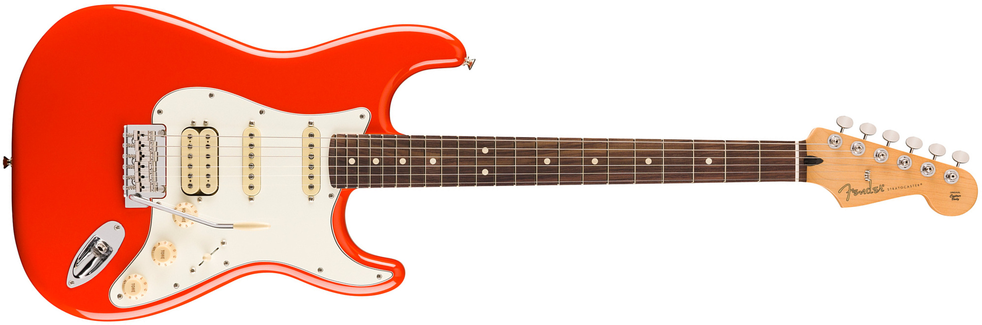 Fender Strat Player Ii Hss Mex Aulne Trem Rw - Coral Red - Guitare Électrique Forme Str - Main picture