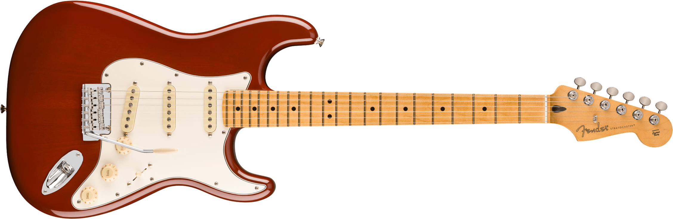 Fender Strat Player Ii Mex Acajou 3s Trem Mn - Transparent Mocha Burst - Guitare Électrique Forme Str - Main picture