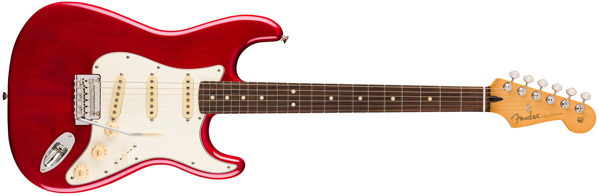 Fender Strat Player Ii Mex Acajou 3s Trem Rw - Transparent Cherry Burst - Guitare Électrique Forme Str - Main picture