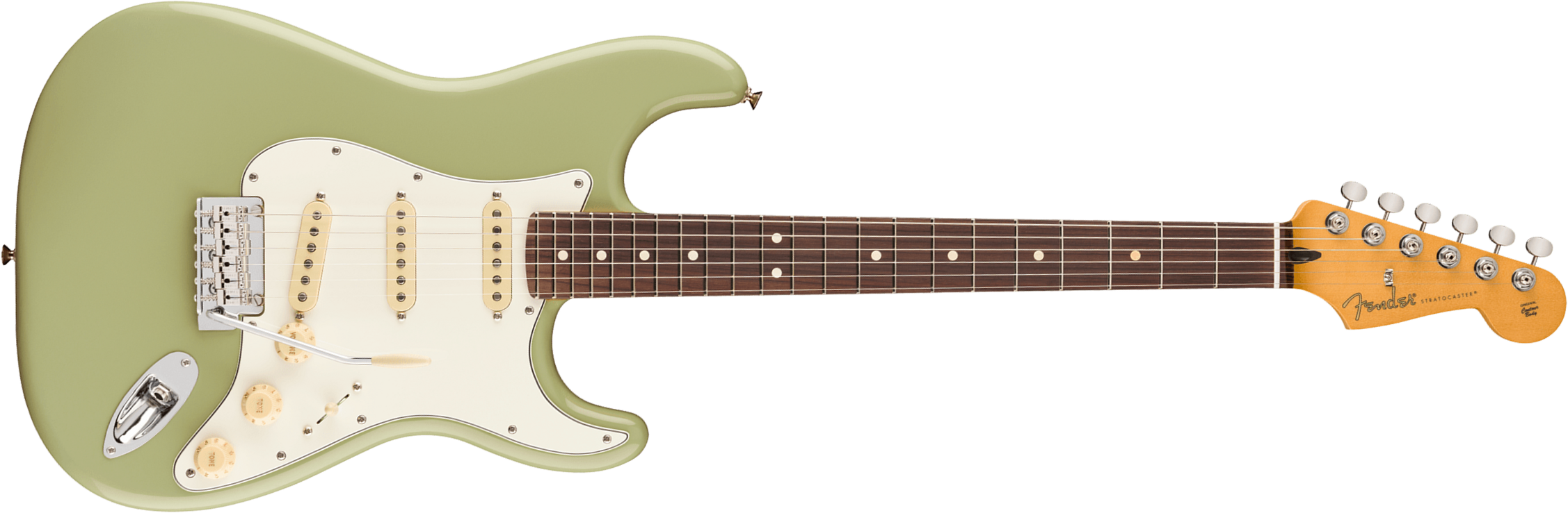 Fender Strat Player Ii Mex Aulne 3s Trem Rw - Birch Green - Guitare Électrique Forme Str - Main picture