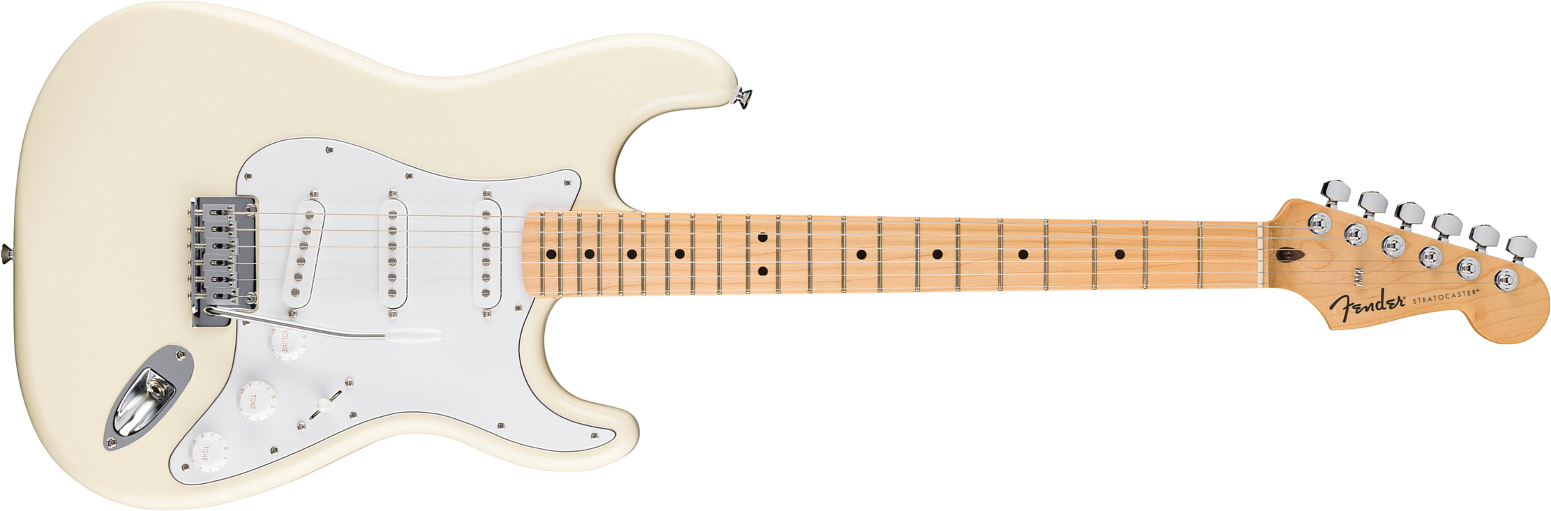 Fender Strat Standard 3s Trem Mn - Olympic White - Guitare Électrique Forme Str - Main picture