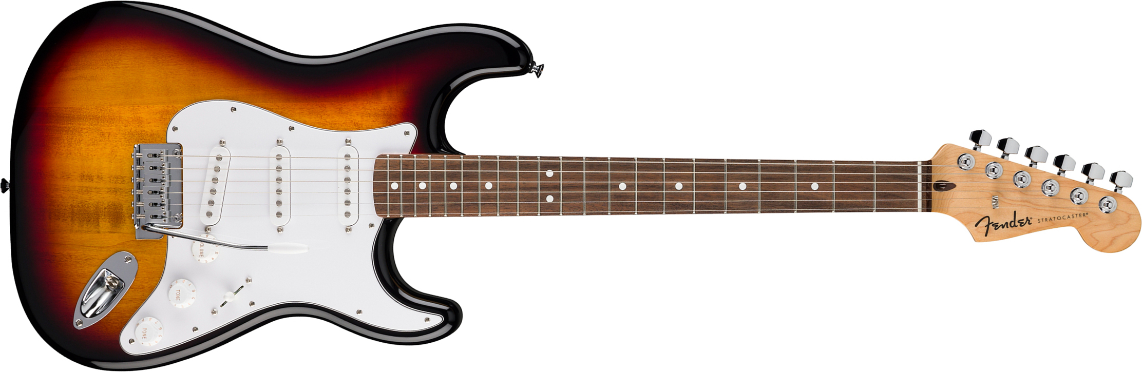 Fender Strat Standard Mex 3s Trem Lau - 3-color Sunburst - Guitare Électrique Forme Str - Main picture