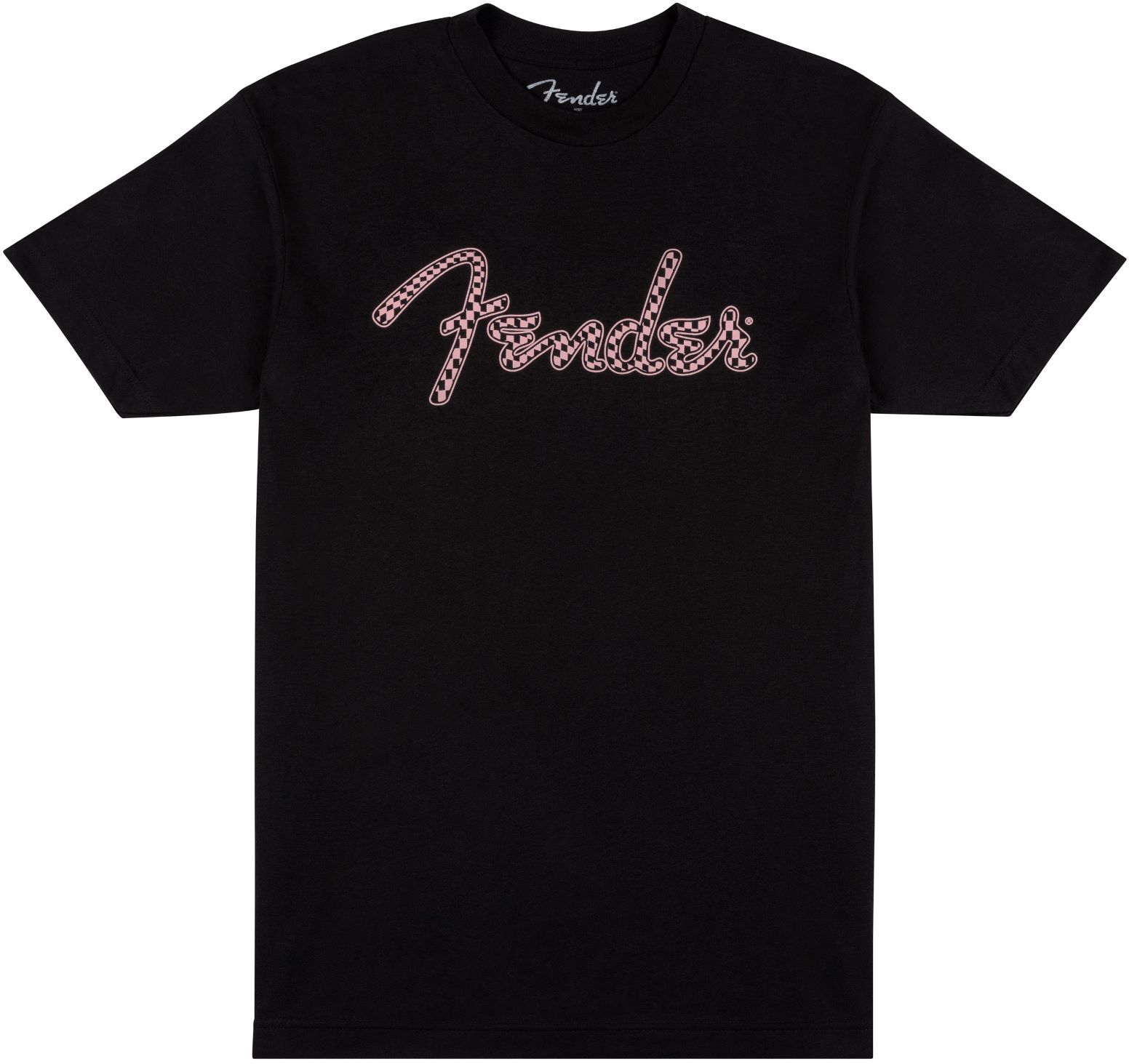 Fender T-shirt à Carreaux Ondulés Avec Logo Spaghetti, Carreaux Roses - Xxl - T-shirt - Main picture