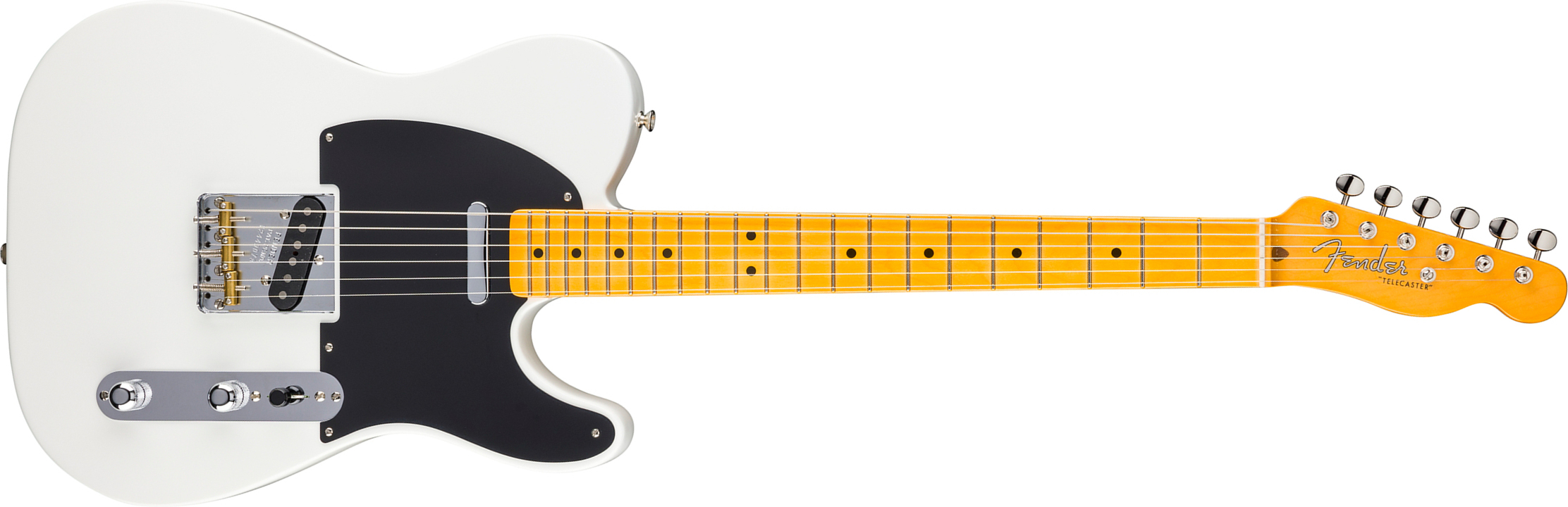 Fender Tele 1952 American Vintage Ii Ltd Usa 2s Ht Mn - Prototype White - Guitare Électrique Forme Tel - Main picture