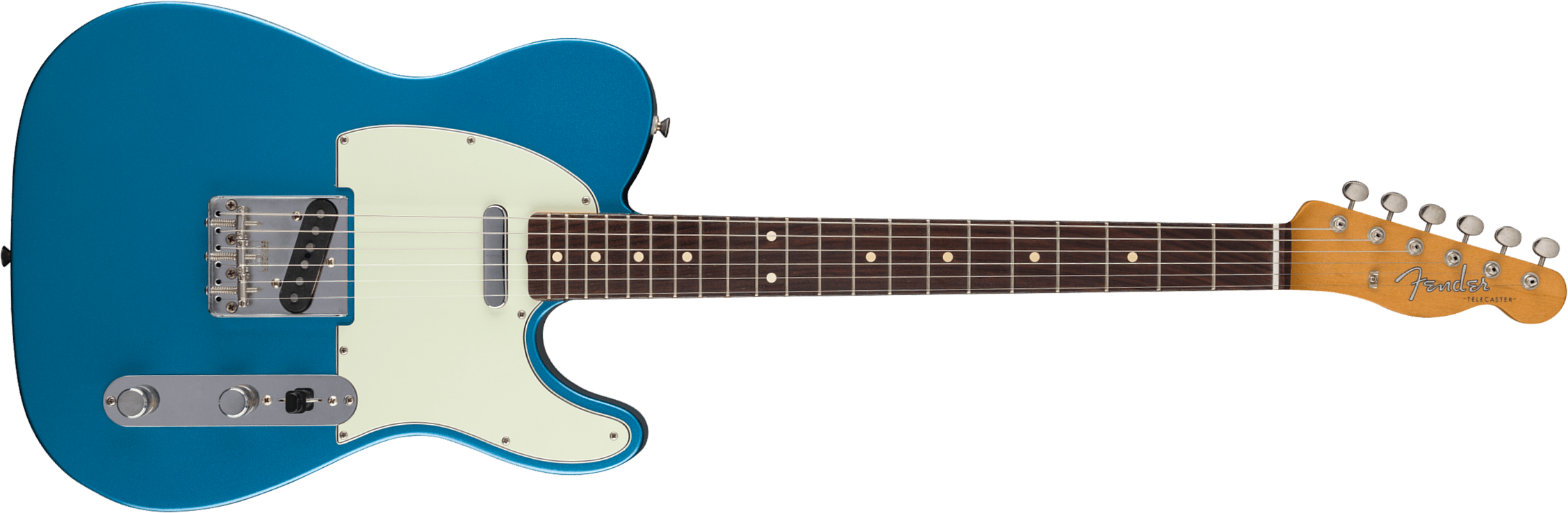 Fender Tele 60s Road Worn Vintera 2 Ltd Mex 2s Ht Rw - Lake Placid Blue - Guitare Électrique Forme Tel - Main picture