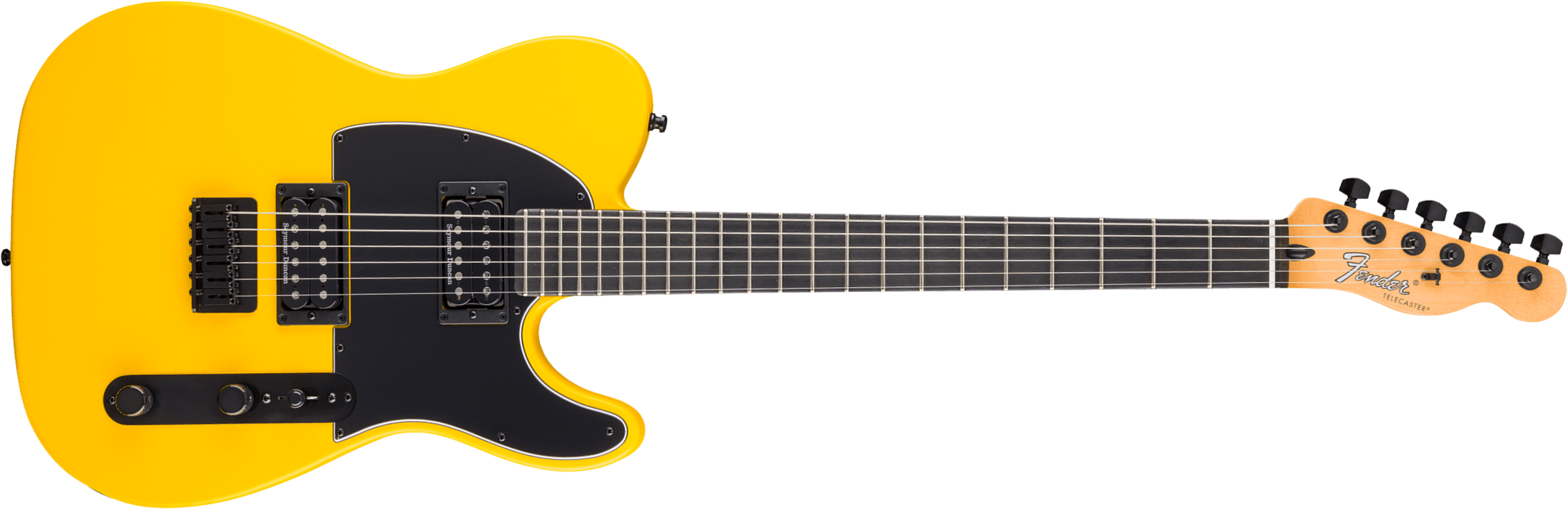 Fender Tele Advanced Hh Player Ltd Mex 2h Seymour Duncan Eb - Ferrari Yellow - Guitare Électrique Forme Tel - Main picture