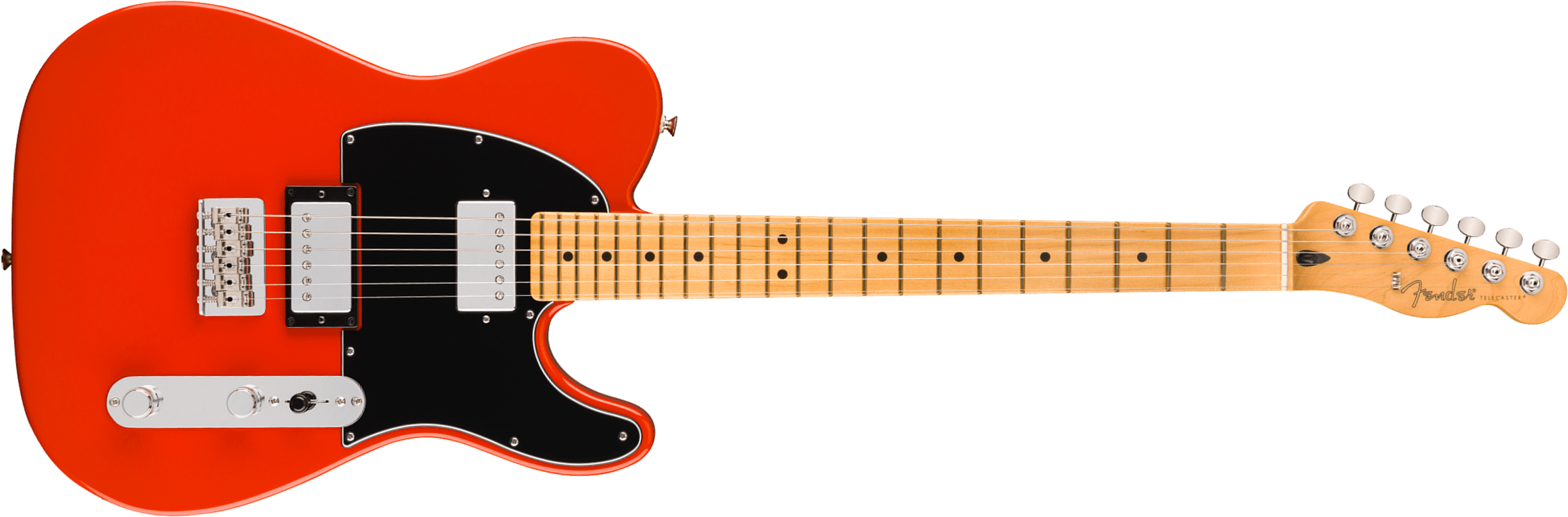 Fender Tele Player Ii Hh Mex 2h Ht Mn - Coral Red - Guitare Électrique Forme Tel - Main picture