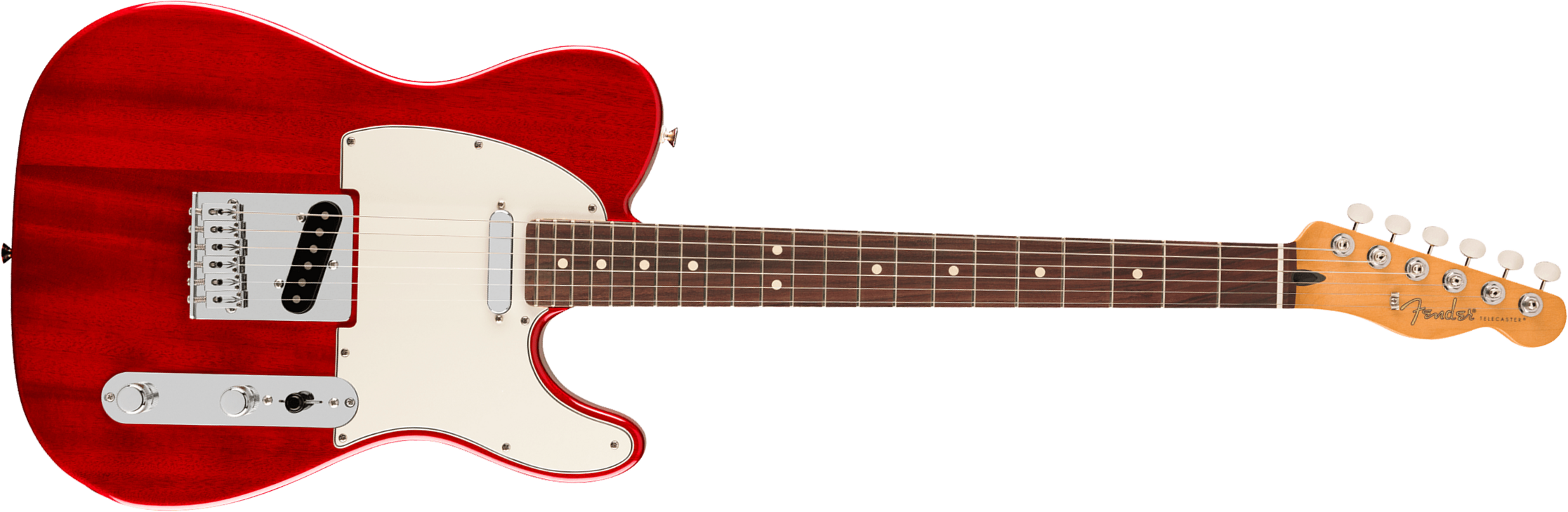 Fender Tele Player Ii Mex Acajou 2s Ht Rw - Transparent Cherry - Guitare Électrique Forme Tel - Main picture