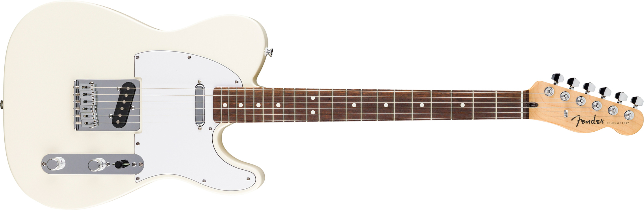 Fender Tele Standard Mex 2s Ht Lau - Olympic White - Guitare Électrique Forme Tel - Main picture