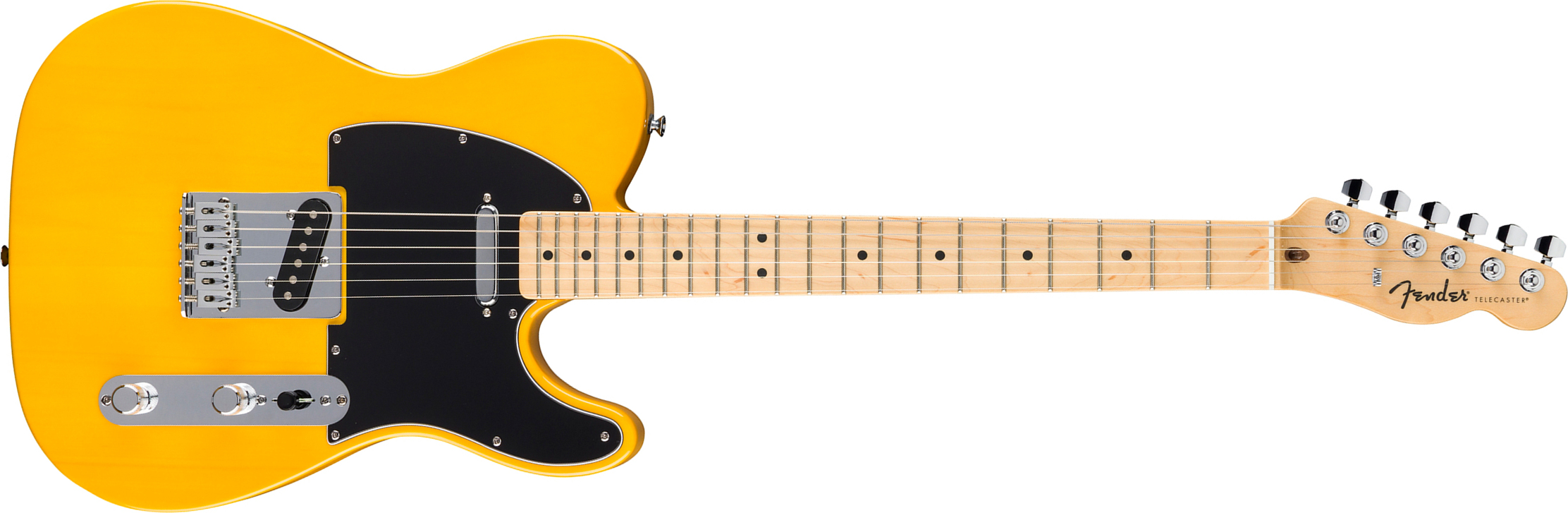 Fender Tele Standard Mex 2s Ht Mn - Butterscotch Blonde - Guitare Électrique Forme Tel - Main picture