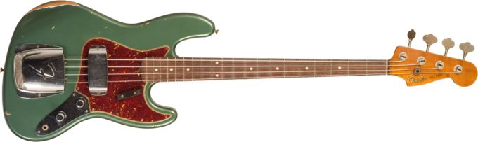 Fender Custom Shop 1963 Jazz Bass #R135891 - Relic sherwood green metallic