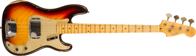 Fender Custom Shop 1958 Precision Bass #CZ578373 - Relic chocolate 3-color sunburst