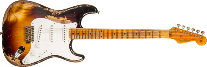 Fender Custom Shop 70th Anniversary 1954 Stratocaster Ltd #XN4889 - Super heavy relic 2-color sunburst