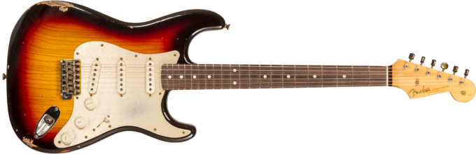 Fender Custom Shop 1959 Stratocaster #R134762 - Relic chocolate 3-color sunburst