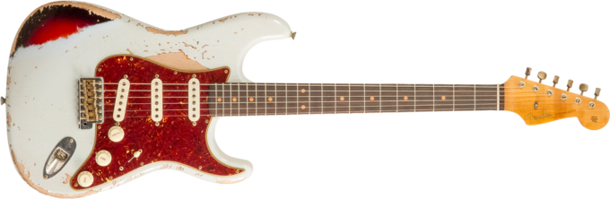Fender Custom Shop 1961 Stratocaster - Heavy relic sonic blue o. 3-color sunburst
