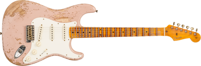 Fender Custom Shop Red Hot Stratocaster #CZ579150 - Super heavy relic dirty shell pink