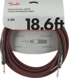 Câble Fender Professional Series Instrument Cable 18.6 ft - Red Tweed