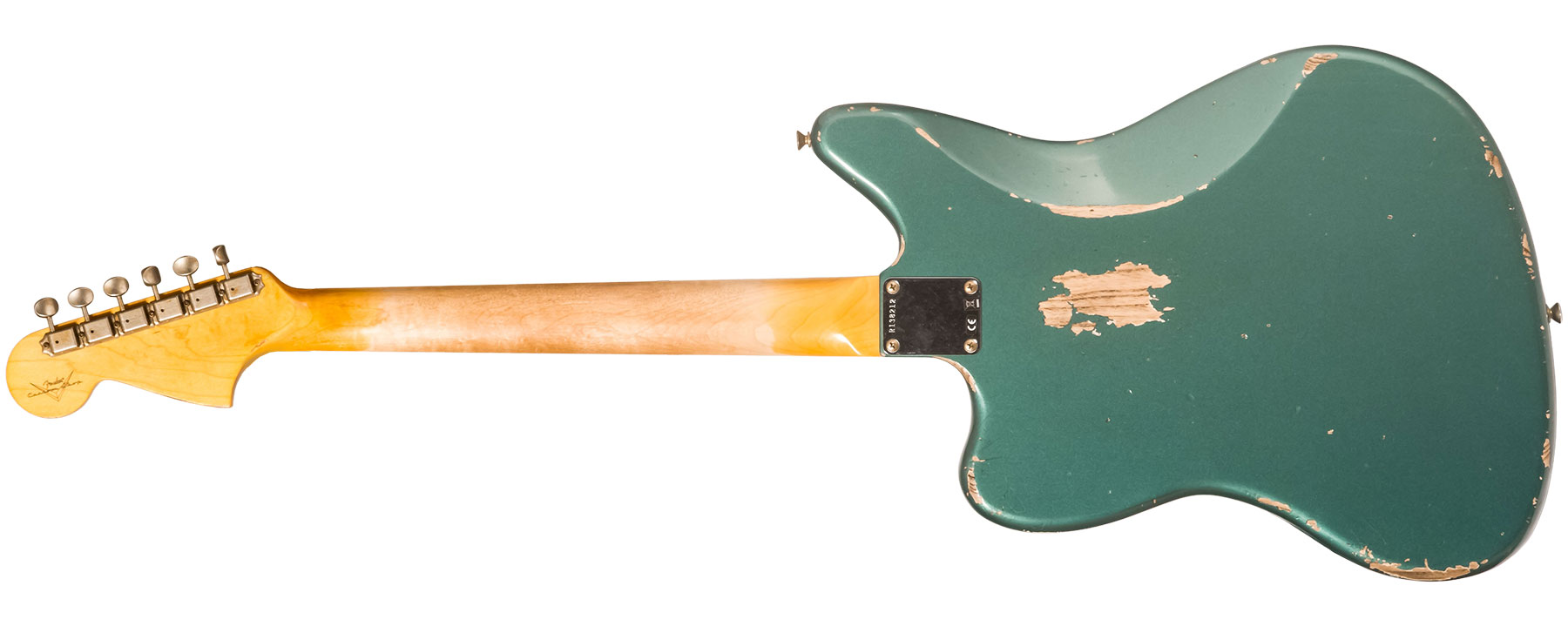 Fender Custom Shop Jaguar 1962 Rw 2s Trem Rw #r138212 - Heavy Relic Sherwood Green Metallic - Guitare Électrique Single Cut - Variation 1