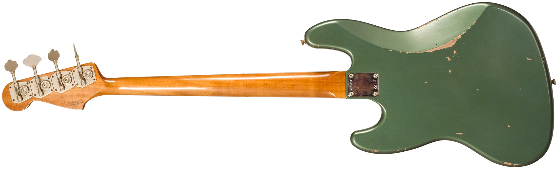 Fender Custom Shop Jazz Bass 1963 Rw #r135891 - Relic Sherwood Green Metallic - Basse Électrique Solid Body - Variation 1