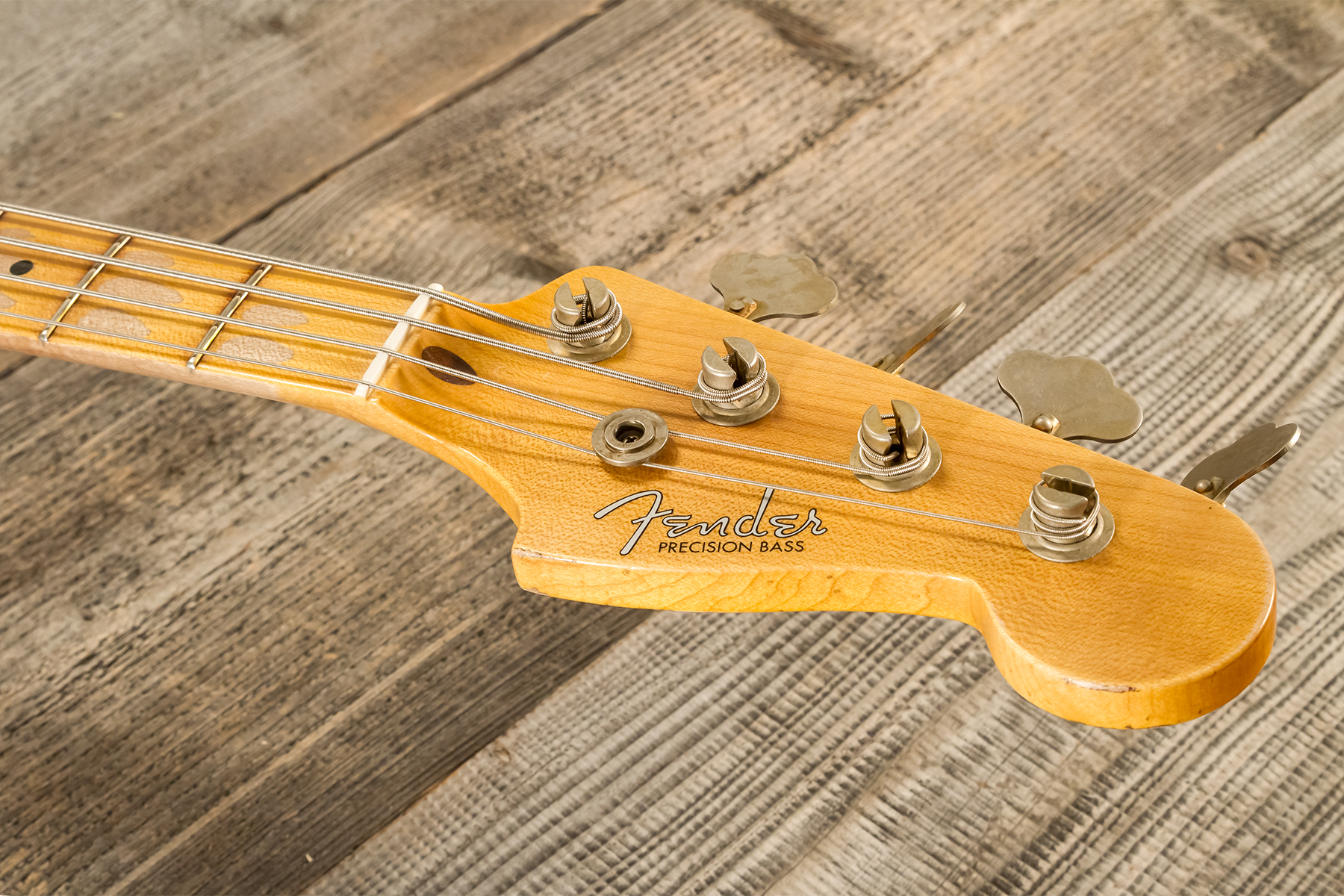 Fender Custom Shop Precision Bass 1958 Mn #cz578373 - Relic Chocolate 3-color Sunburst - Basse Électrique Solid Body - Variation 9