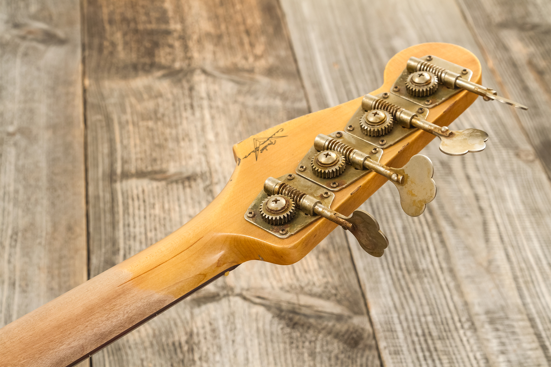 Fender Custom Shop Precision Bass 1960 Rw #r139029 - Heavy Relic Olympic White - Basse Électrique Solid Body - Variation 11