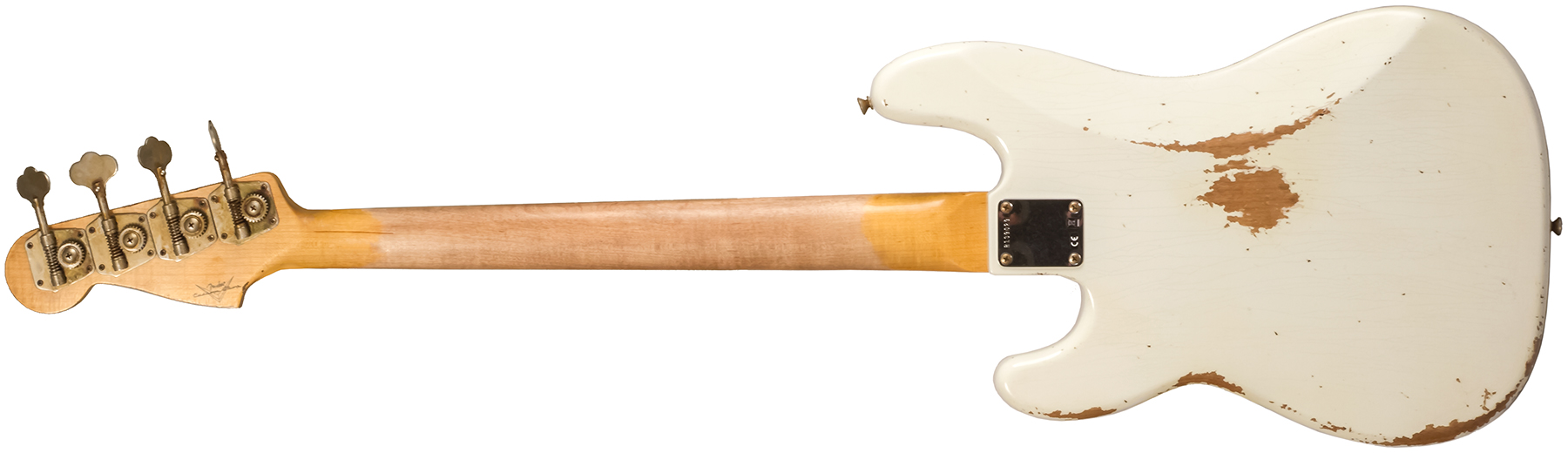 Fender Custom Shop Precision Bass 1960 Rw #r139029 - Heavy Relic Olympic White - Basse Électrique Solid Body - Variation 2