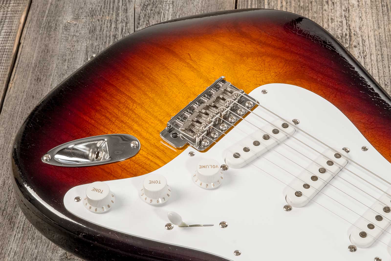 Fender Custom Shop Strat 1954 70th Anniv. 3s Trem Mn #xn4356 - Closet Classic Wide Fade 2-color Sunburst - Guitare Électrique Forme Str - Variation 3