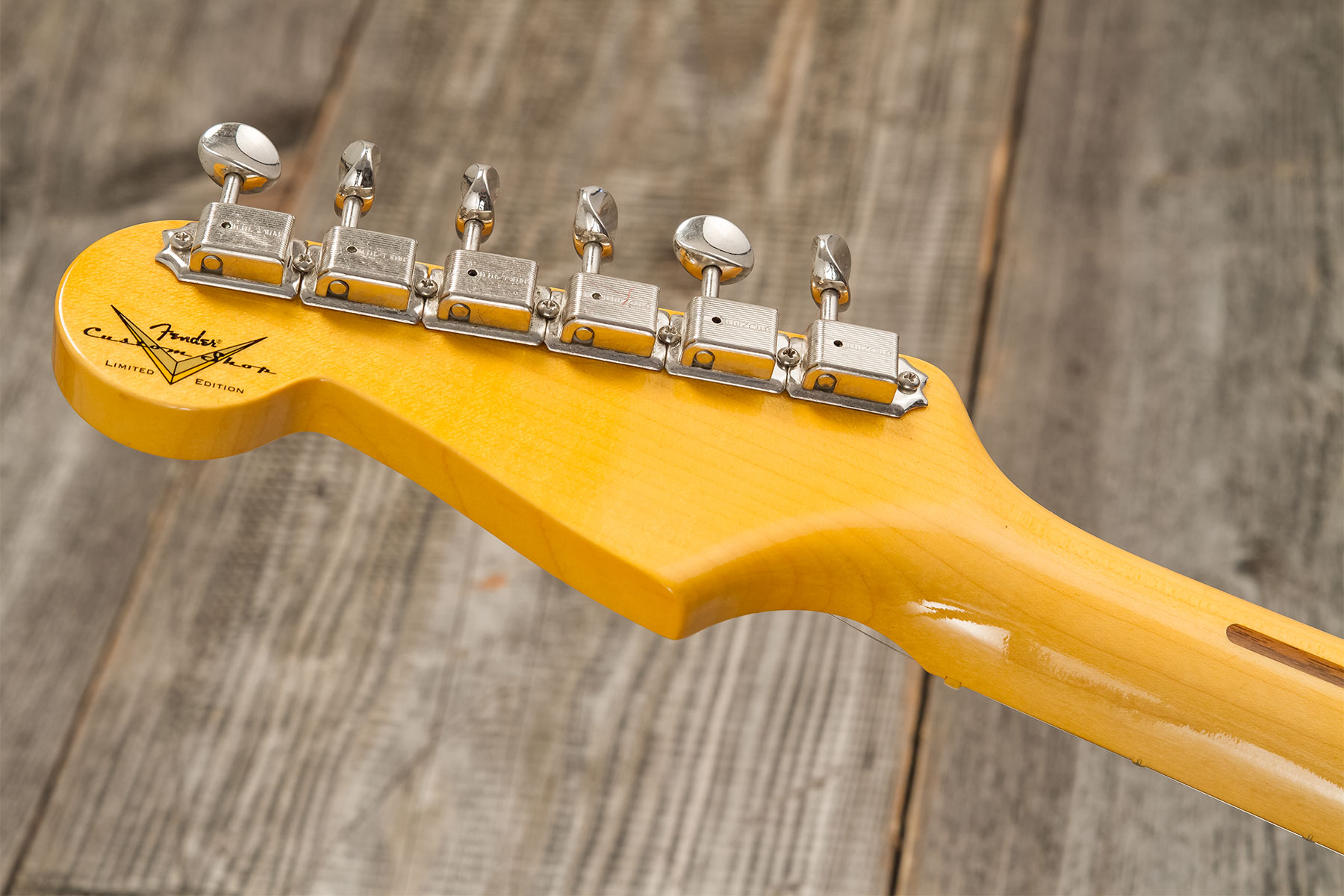 Fender Custom Shop Strat 1954 70th Anniv. #xn4611 3s Trem Mn - Time Capsule Wide Fade 2-color Sunburst - Guitare Électrique Forme Str - Variation 9